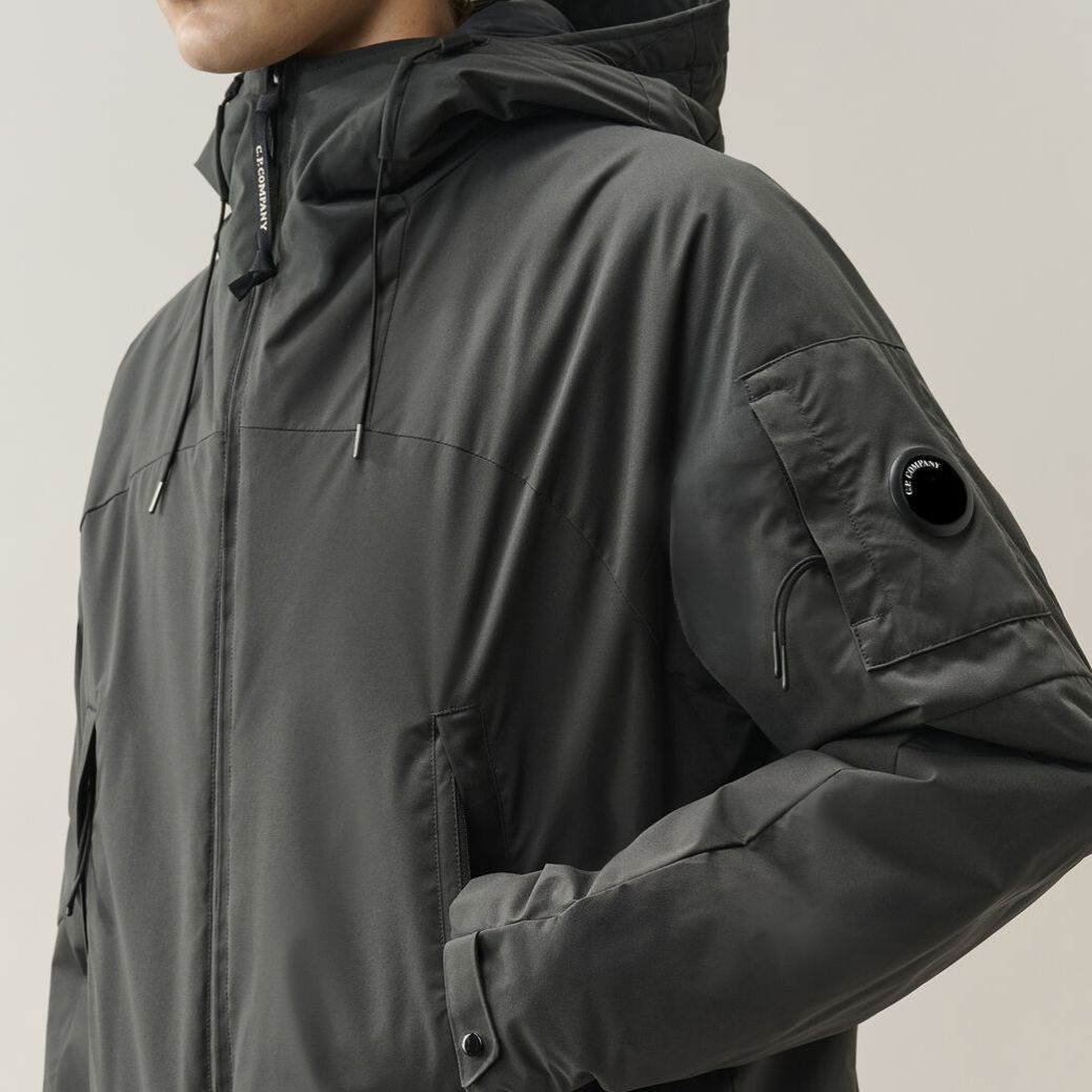 CP Company Pro-Tek Primaloft Silver Hooded Lens Jack Antraciet