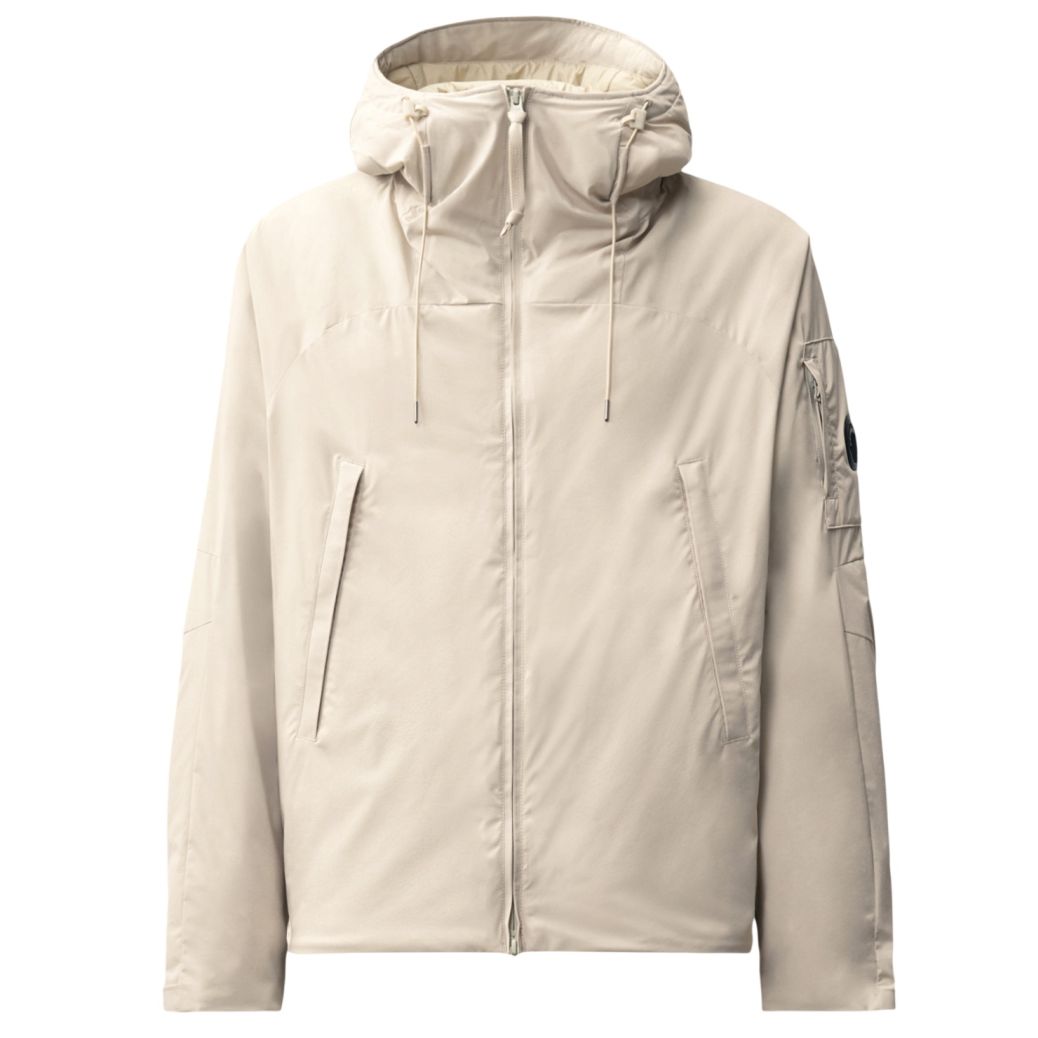 CP Company Pro-Tek Primaloft Silver Hooded Lens Jack Off White
