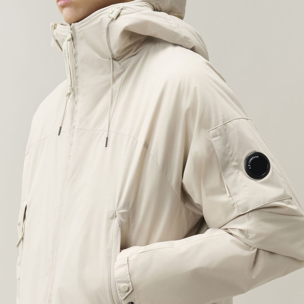 CP Company Pro-Tek Primaloft Silver Hooded Lens Jack Off White