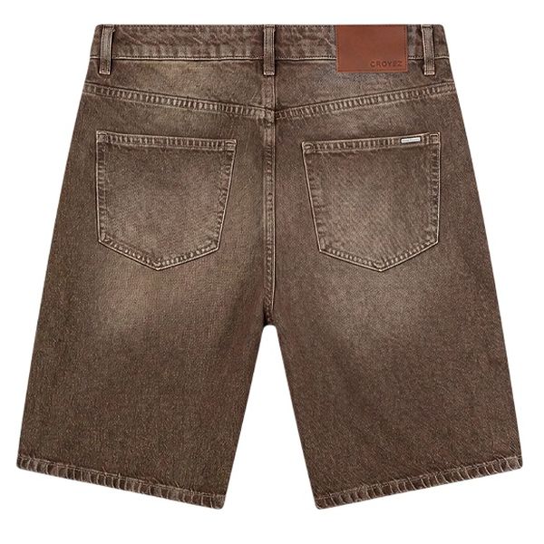 Croyez CD2 Washed Denim Korte Broek Bruin