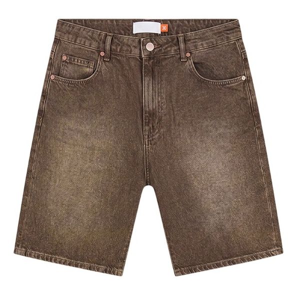 Croyez CD2 Washed Denim Korte Broek Bruin