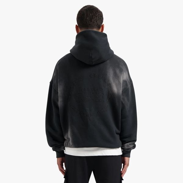 Croyez Cloud Washing Hoodie Zwart