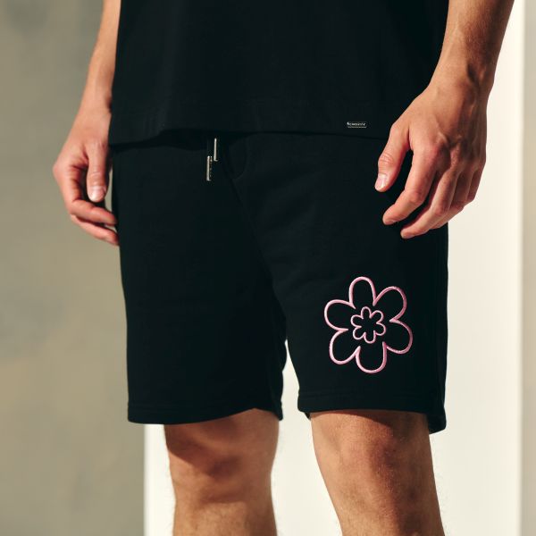 Croyez Contour De La Fleur Korte Broek Zwart