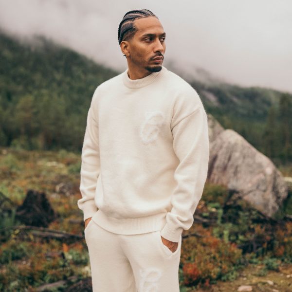 Croyez Fluffy Essence Knit Sweater Off White