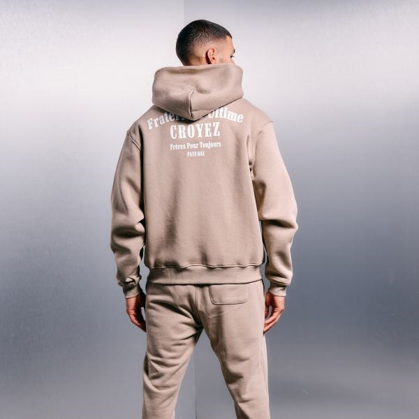 Croyez Fraternité Hoodie Beige