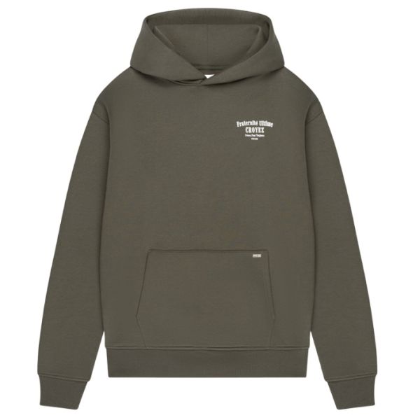 Croyez Fraternité Hoodie Donker Groen