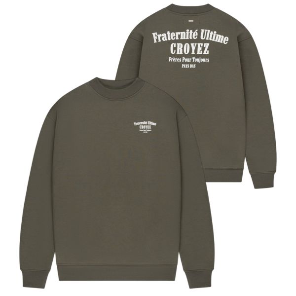 Croyez Fraternité Sweater Donker Groen