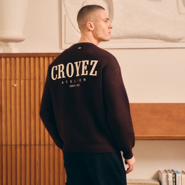 Croyez Gallery Knit Sweater Bordeaux