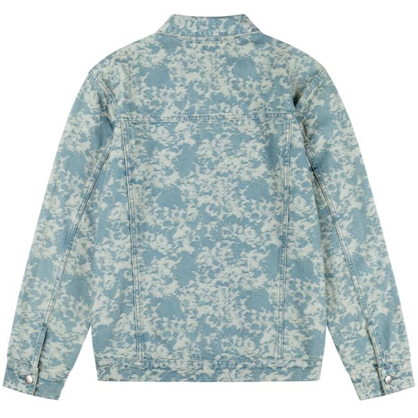 Croyez Jacquard Camo Spijkerjas Licht Blauw