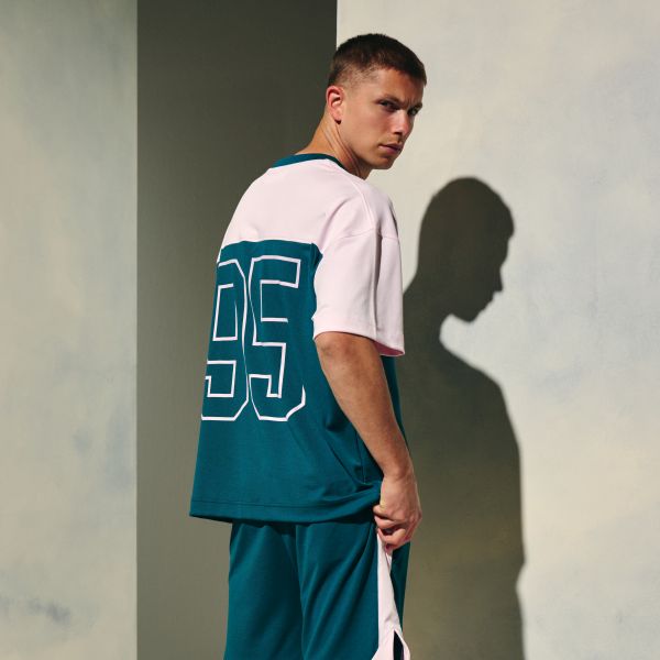 Croyez Jersey Sport T-shirt Donker Blauw/Paars
