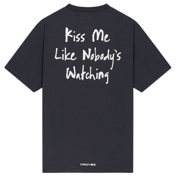 Croyez Kiss Me Like T-shirt Antraciet