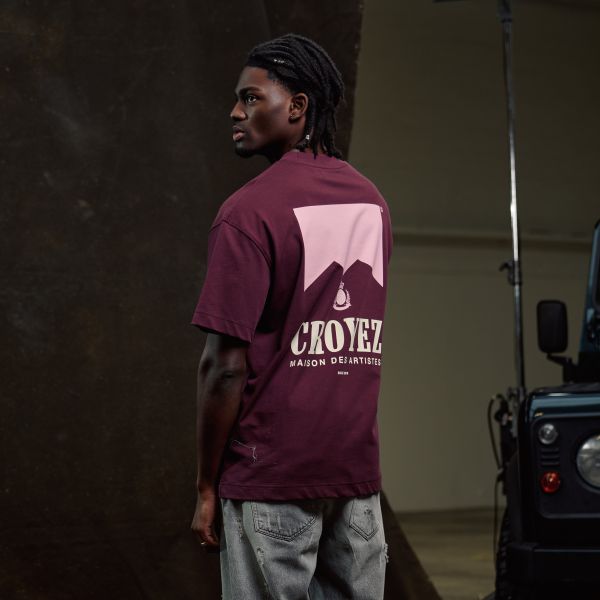 Croyez Maison Fumes T-shirt Bordeaux