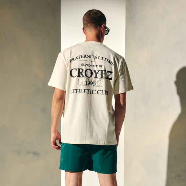 Croyez Overlay Fraternité T-shirt Off White