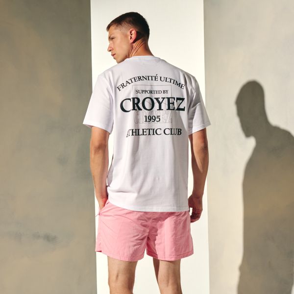 Croyez Overlay Fraternité T-shirt Wit