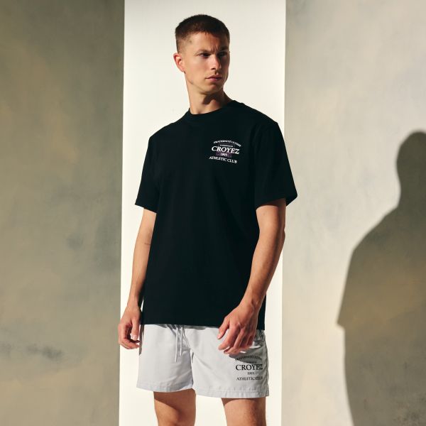Croyez Overlay Fraternité T-shirt Zwart