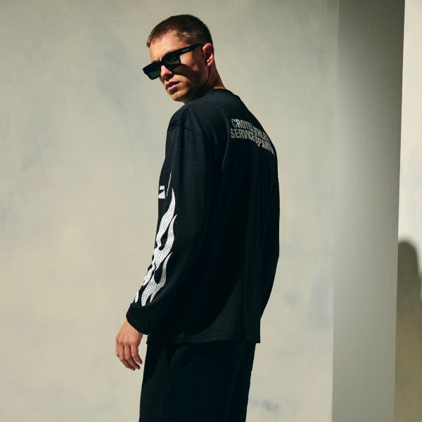 Croyez Service Dept Longsleeve T-shirt Zwart
