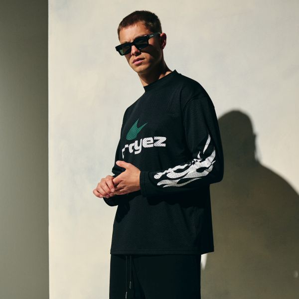 Croyez Service Dept Longsleeve T-shirt Zwart