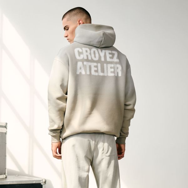 Croyez Sprayed Atelier Hoodie Donker Groen