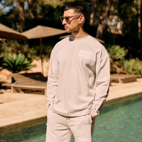 Croyez Sprayed Atelier Longsleeve T-shirt Grijs