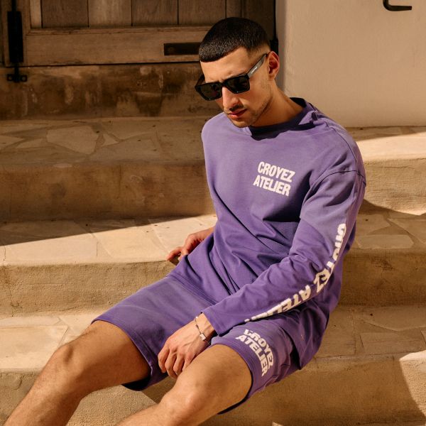 Croyez Sprayed Atelier Longsleeve T-shirt Paars