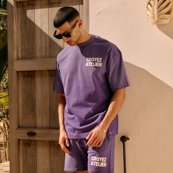 Croyez Sprayed Atelier T-shirt Paars