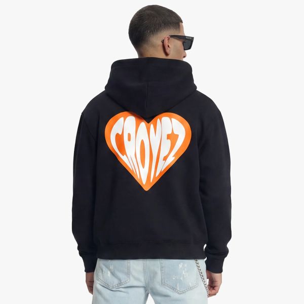 Croyez Puffed Heart Vest Zwart