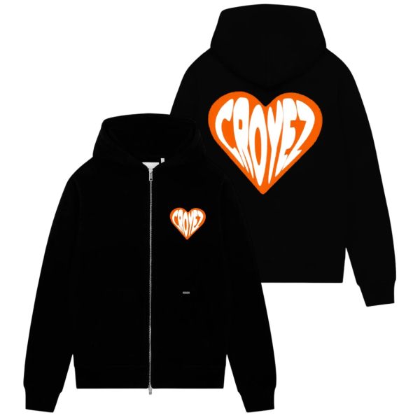 Croyez Puffed Heart Vest Zwart