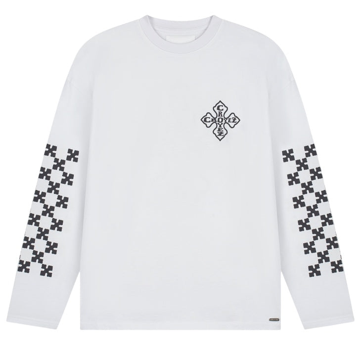 Croyez Cross Longsleeve T-shirt Wit