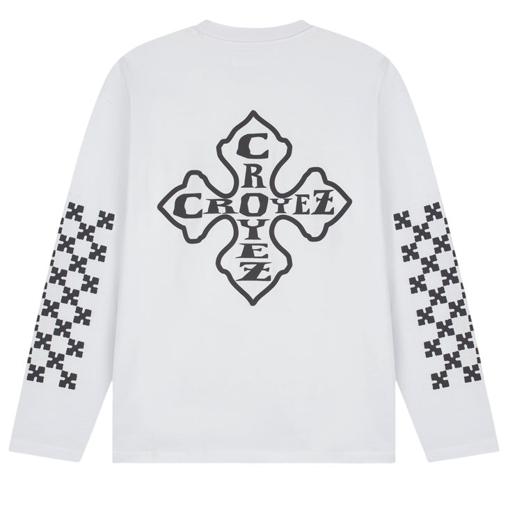 Croyez Cross Longsleeve T-shirt Wit