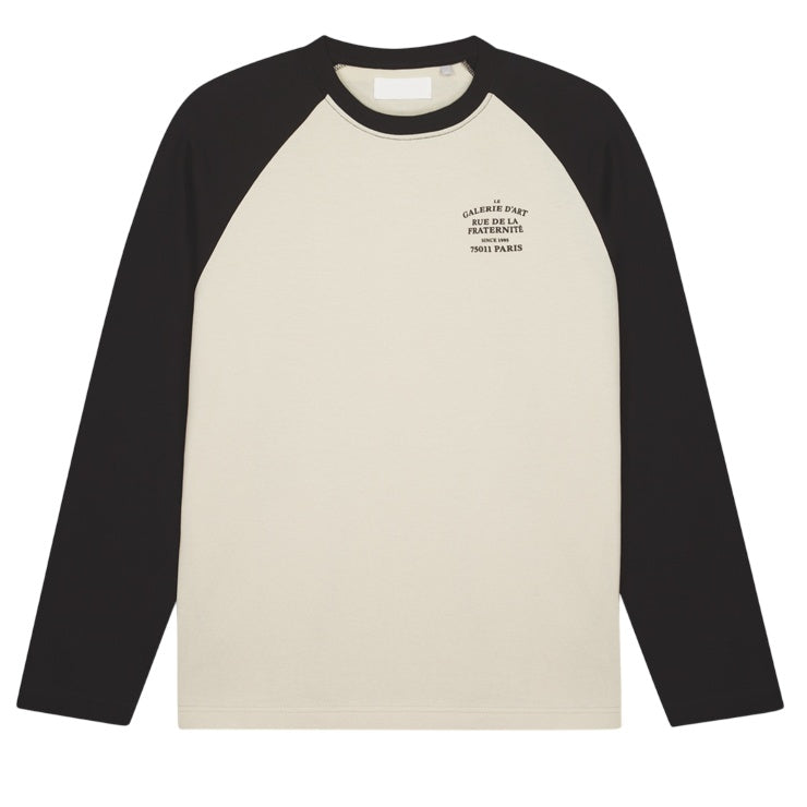 Croyez Fraternité Raglan Longsleeve T-shirt Beige/Zwart