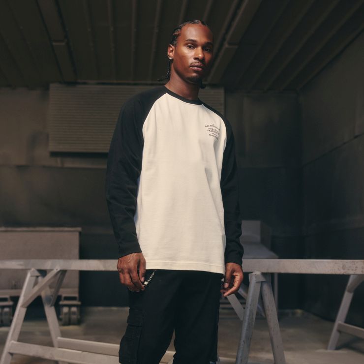 Croyez Fraternité Raglan Longsleeve T-shirt Beige/Zwart