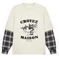 Croyez Layered Race Longsleeve T-shirt Off White
