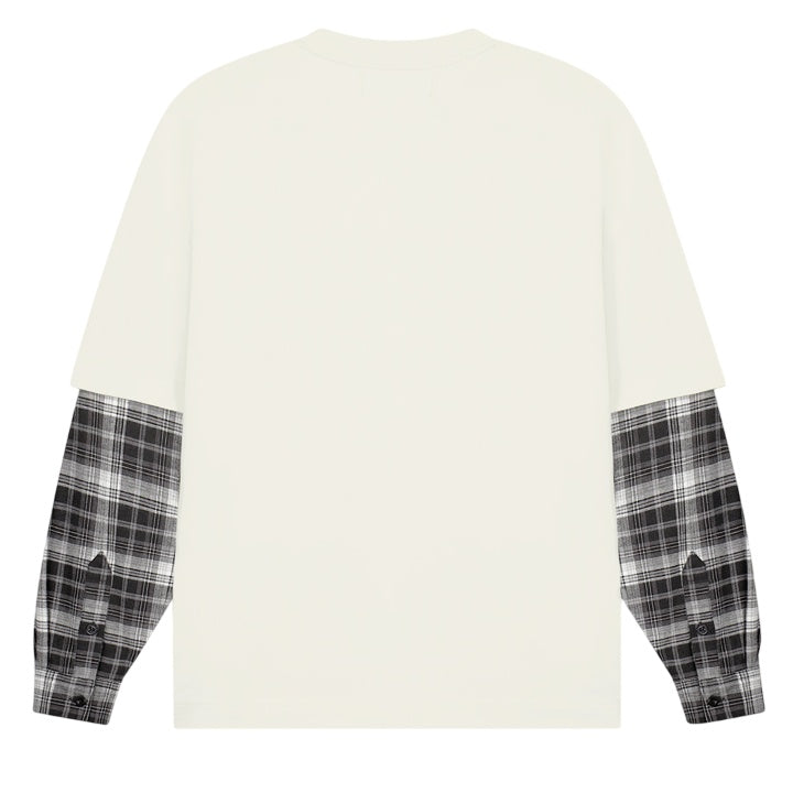 Croyez Layered Race Longsleeve T-shirt Off White