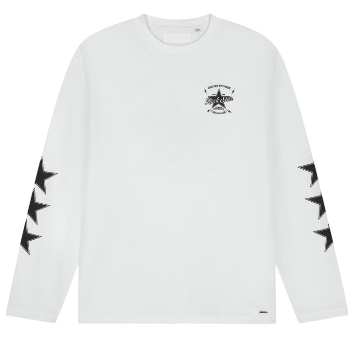Croyez Rockstar Longsleeve T-shirt Wit