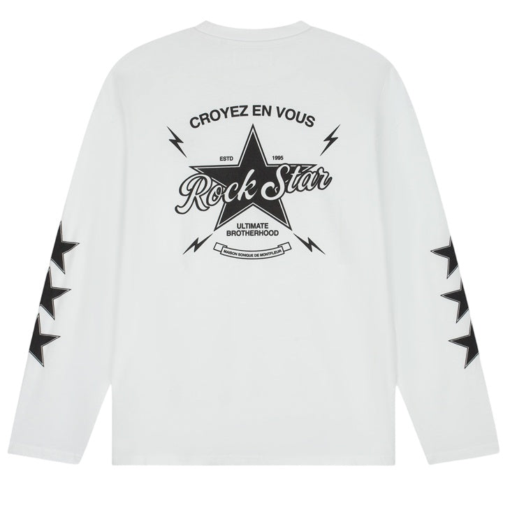 Croyez Rockstar Longsleeve T-shirt Wit