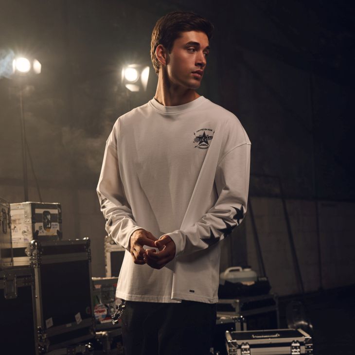Croyez Rockstar Longsleeve T-shirt Wit