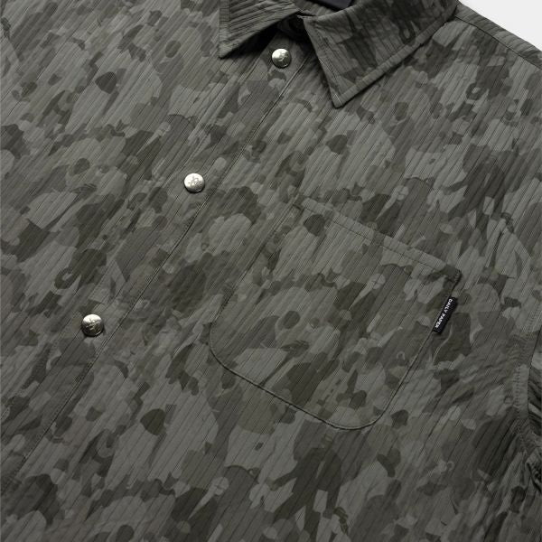 Daily Paper Adetola Community Relaxed Overshirt Donker Groen