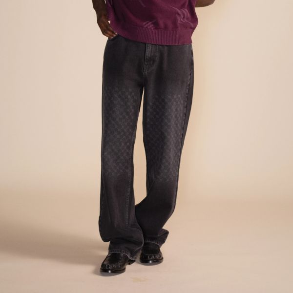 Daily Paper Amba Monogram Jeans Zwart