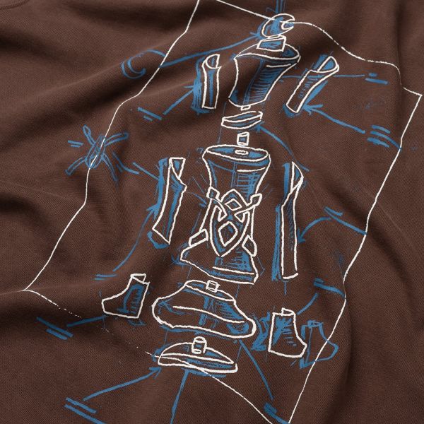 Daily Paper Blueprint Hoodie Bruin