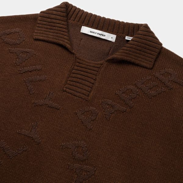 Daily Paper Diamond Knit Sweater Bruin