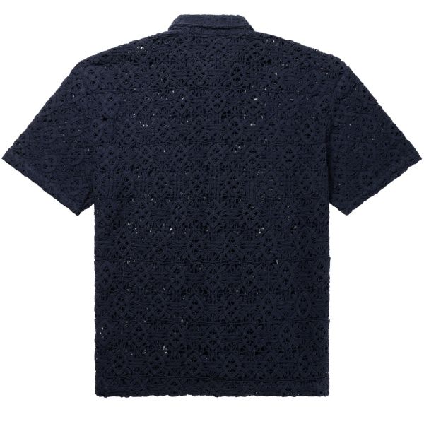 Daily Paper Lace Shield Overhemd Donker Blauw