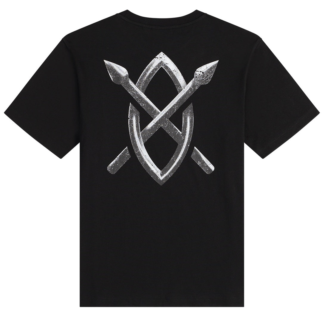 Daily Paper Metal Shield T-shirt Zwart