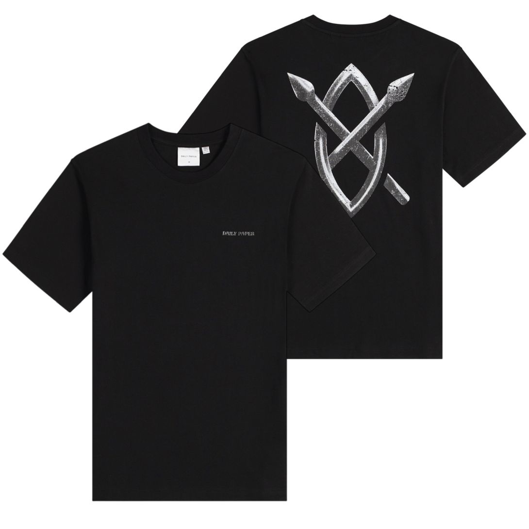 Daily Paper Metal Shield T-shirt Zwart