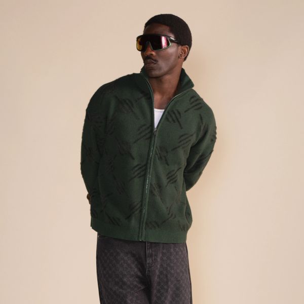 Daily Paper Monogram Knit Vest Donker Groen