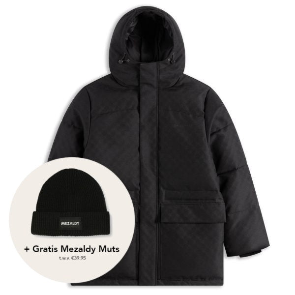 daily paper oba monogram puffer 1 zwart