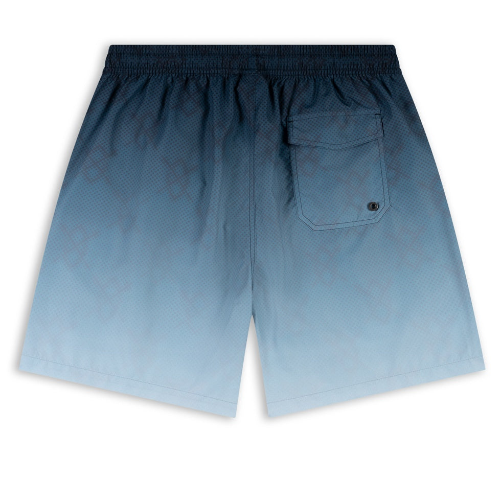 Daily Paper Ombre Dotted Shield Zwembroek Donker Blauw