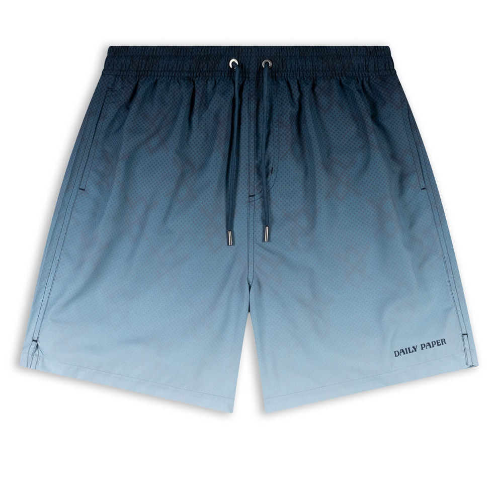 Daily Paper Ombre Dotted Shield Zwembroek Donker Blauw