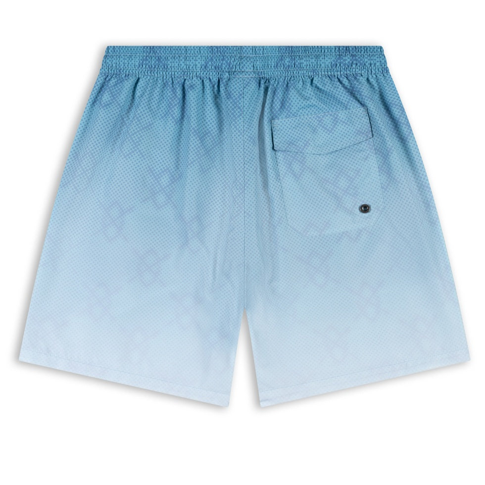 Daily Paper Ombre Dotted Shield Zwembroek Licht Blauw