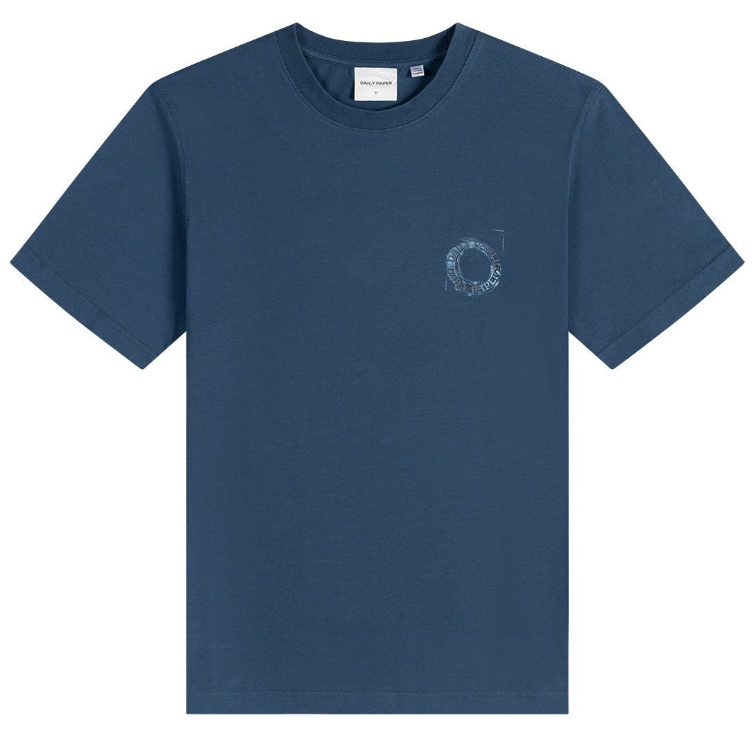 Daily Paper Orbit Drift T-shirt Donker Blauw