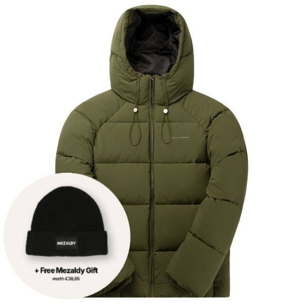 Daily Paper Relaxed Puffer Donker Groen